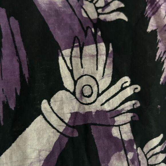 Purple and Black Shiva Wall Hanging Batik - Picture 9 of 16